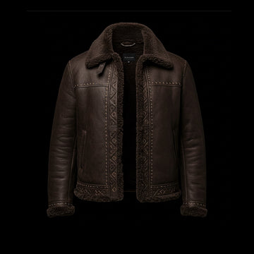 Brown Shearling Flight Jacket