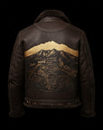 Brown Shearling Flight Jacket By Enantiodromia