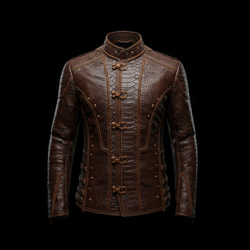 Embossed Leather Guardian Jacket