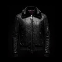 Black Python & Mink Bomber By Enantiodromia