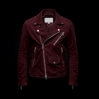 Red Suede Biker Jacket By Enantiodromia