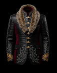 Black Crocodile Leather & Mink Jacket