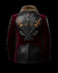 Black Crocodile Leather & Mink Jacket