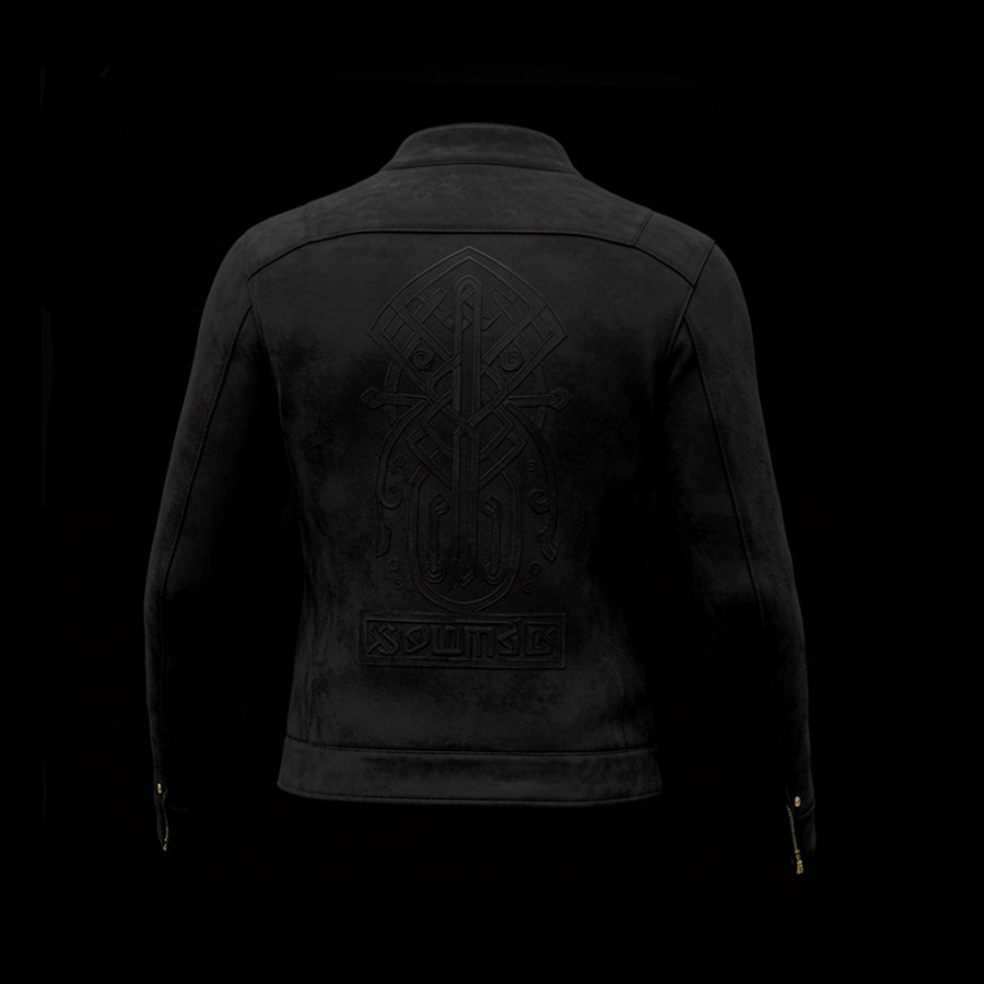 Black Suede Bomber Jacket