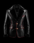 Black Crocodile Mink Shearling Blazer By Enantiodromia