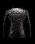 Black Crocodile Mink Shearling Blazer By Enantiodromia