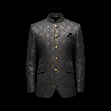 Grey Maharaja Bandhgala Jacket