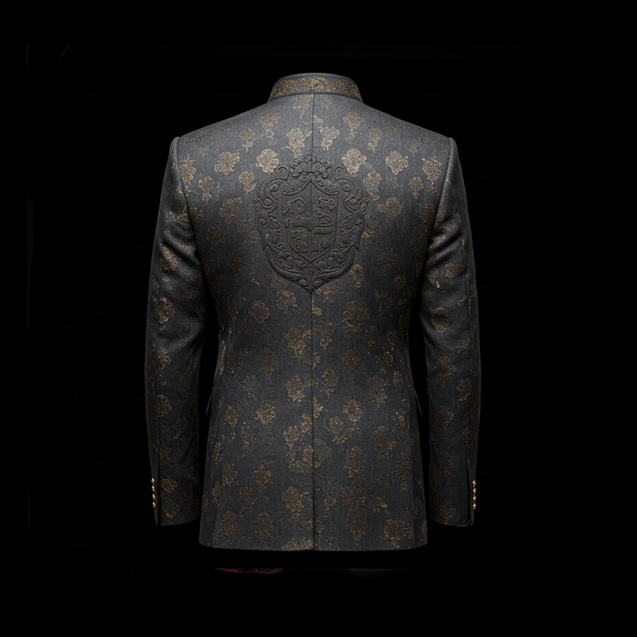 Grey Maharaja Bandhgala Jacket