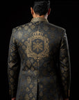 Grey Maharaja Bandhgala Jacket By Enantiodromia