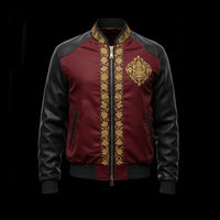 Sher-e-Hind Embroidery bomber jacket By Enantiodromia