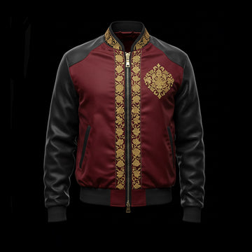 Sher-e-Hind Embroidery bomber jacket