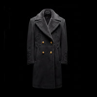 Grey Cashmere Wool Overcoat By Enantiodromia