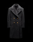 Grey Cashmere Wool Overcoat By Enantiodromia