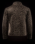 Black Suede Giraffe-Print Biker Jacket By Enantiodromia