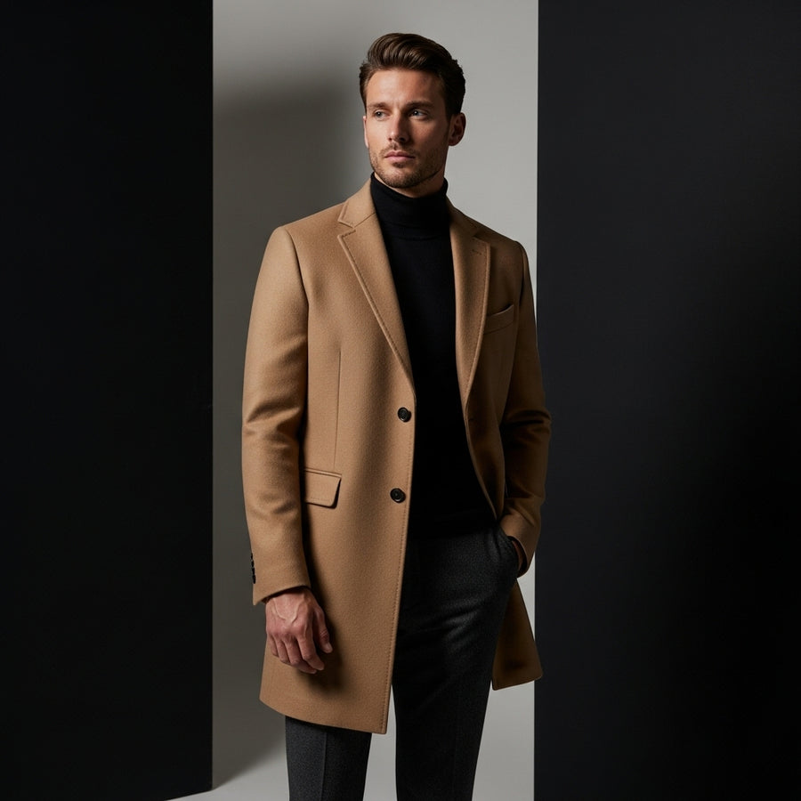 Camel Wool Overcoat
