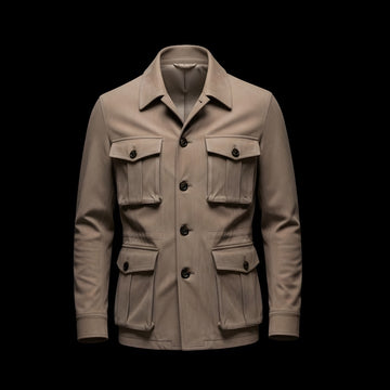 Cotton-Blend Safari Jacket