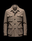 Camel Twill Cotton Military Jacket By Enantiodromia