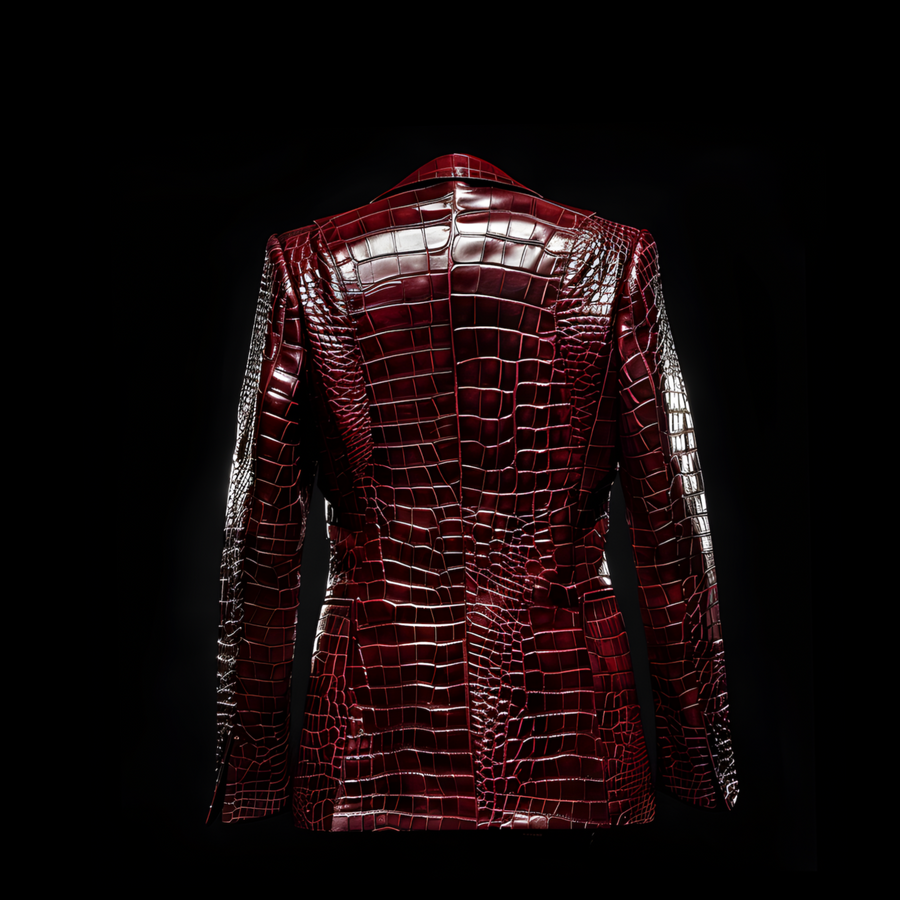  Skin Leather Blazer