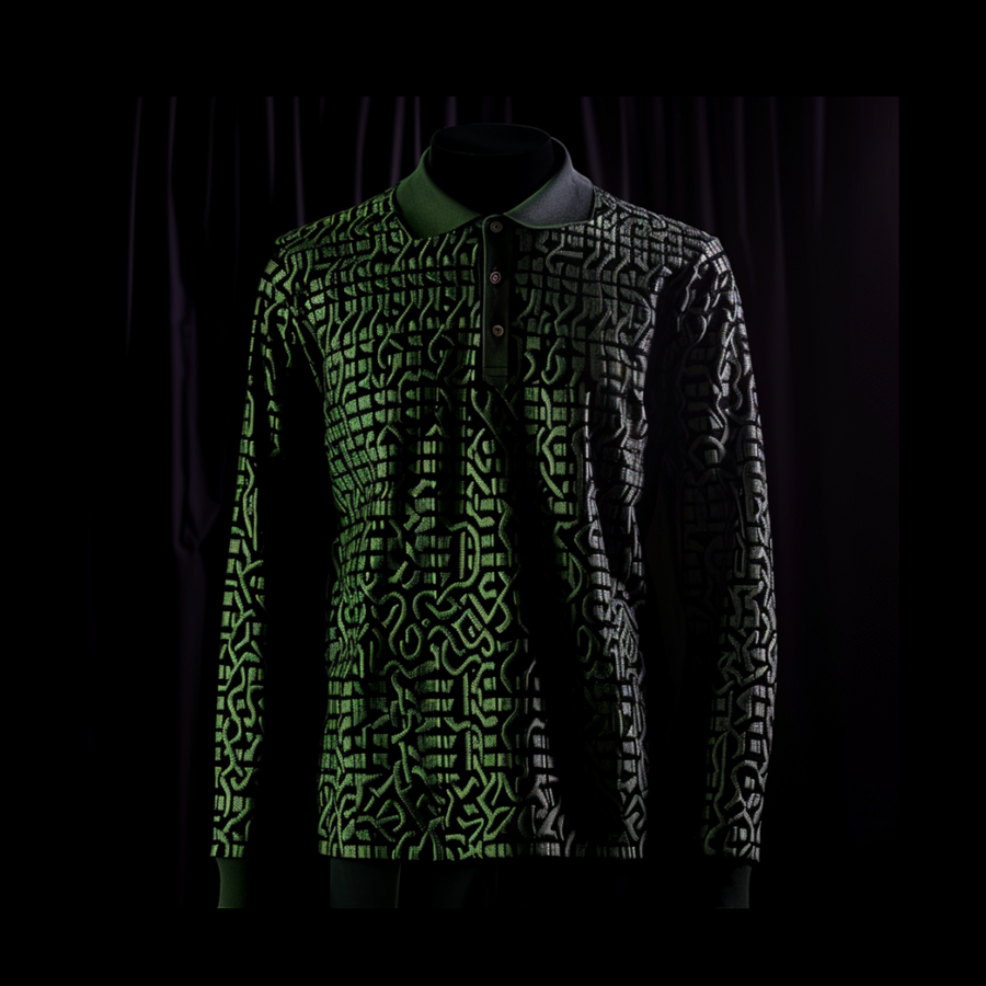 Green Rulex Jaquard Polo