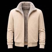 Biege Gray Fur Suede Blouson By Enantiodromia