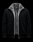 Black Suede Fur Blouson by Enantiodromia