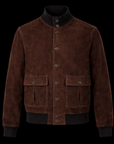 Brown Suede Field Jacket by Enantiodromia