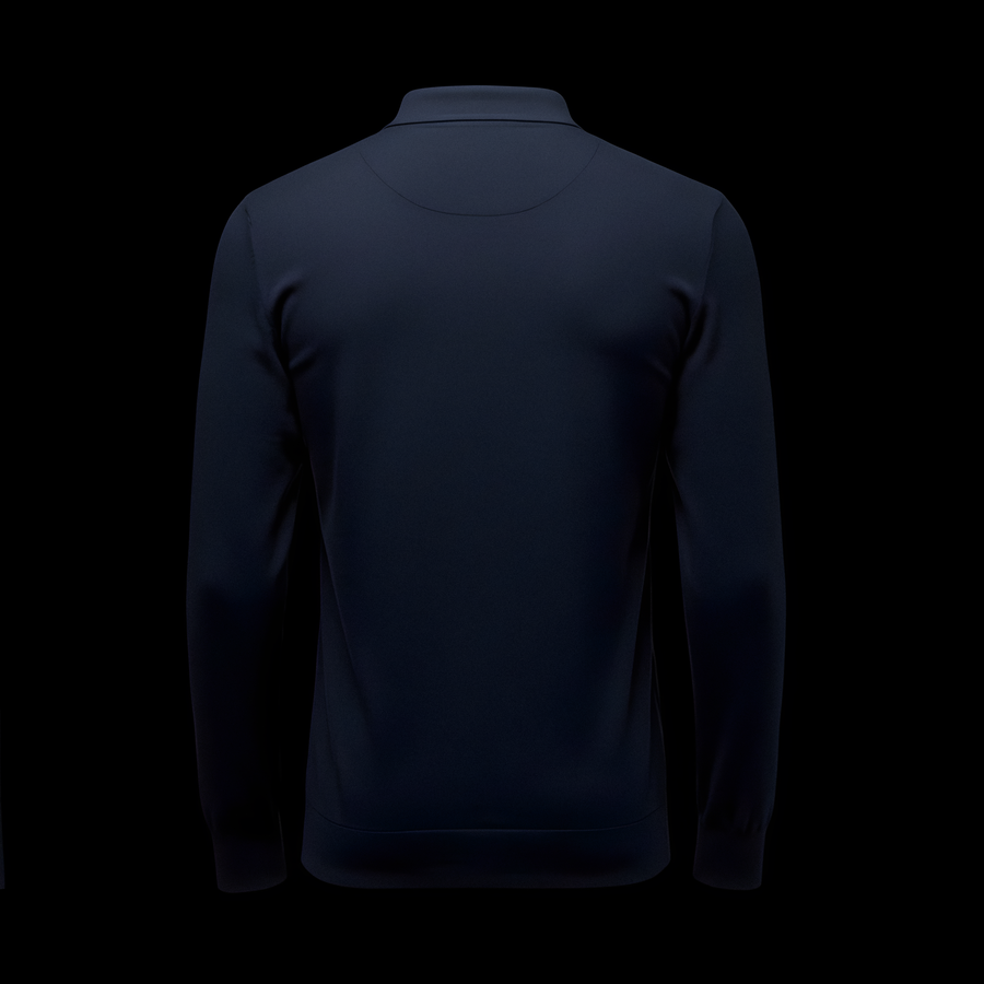 Alligator Cotton Navy Long Sleeve