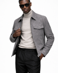 Grey Field Jacket by Enantiodromia